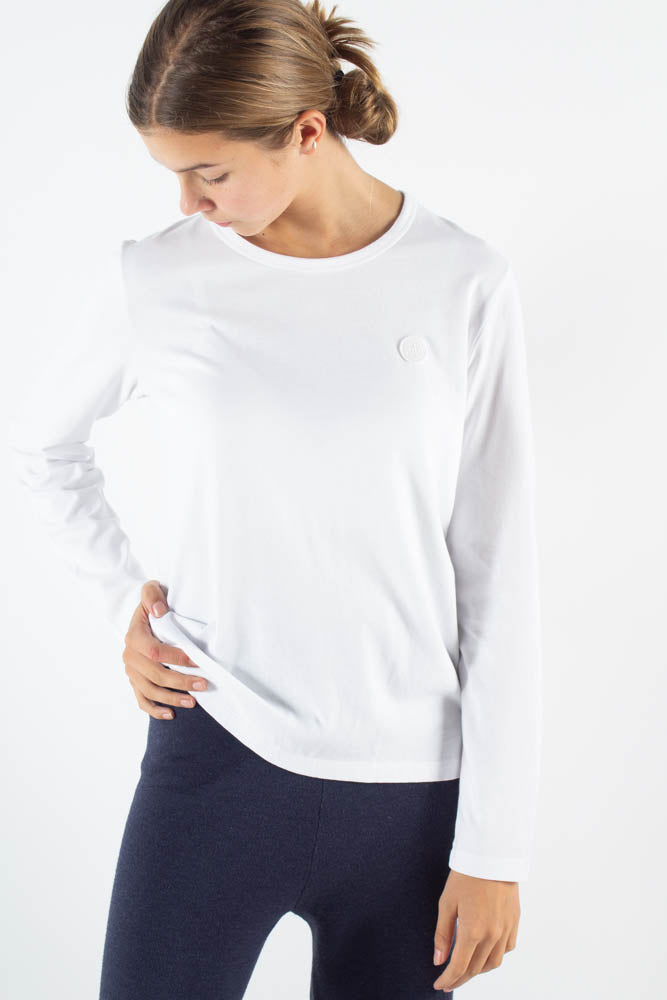 Moa Long Sleeve - White/white - Wood Wood - Hvid XS