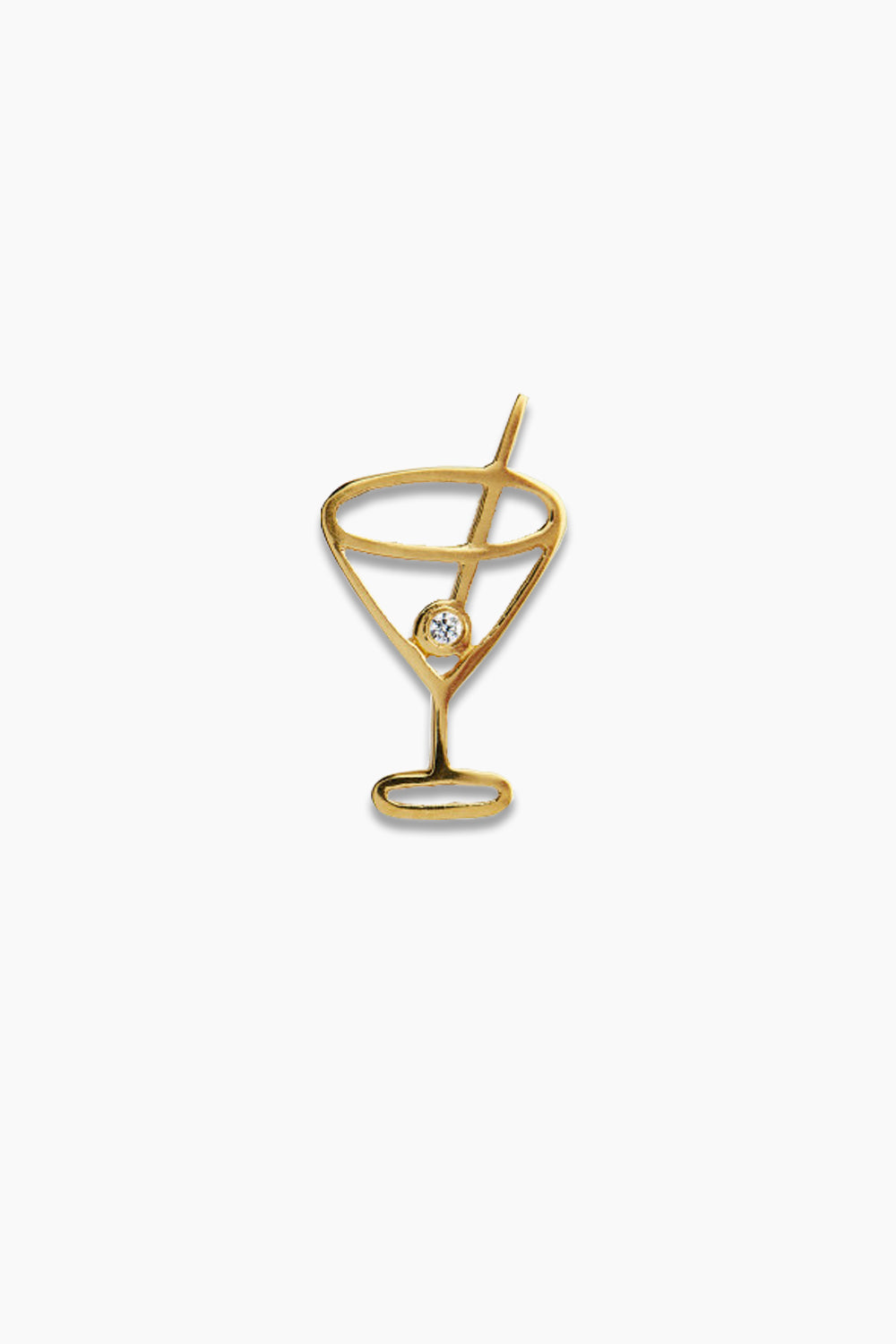 Billede af Petit Cocktail Pendant - Gold whit stone - Stine A - Guld One Size