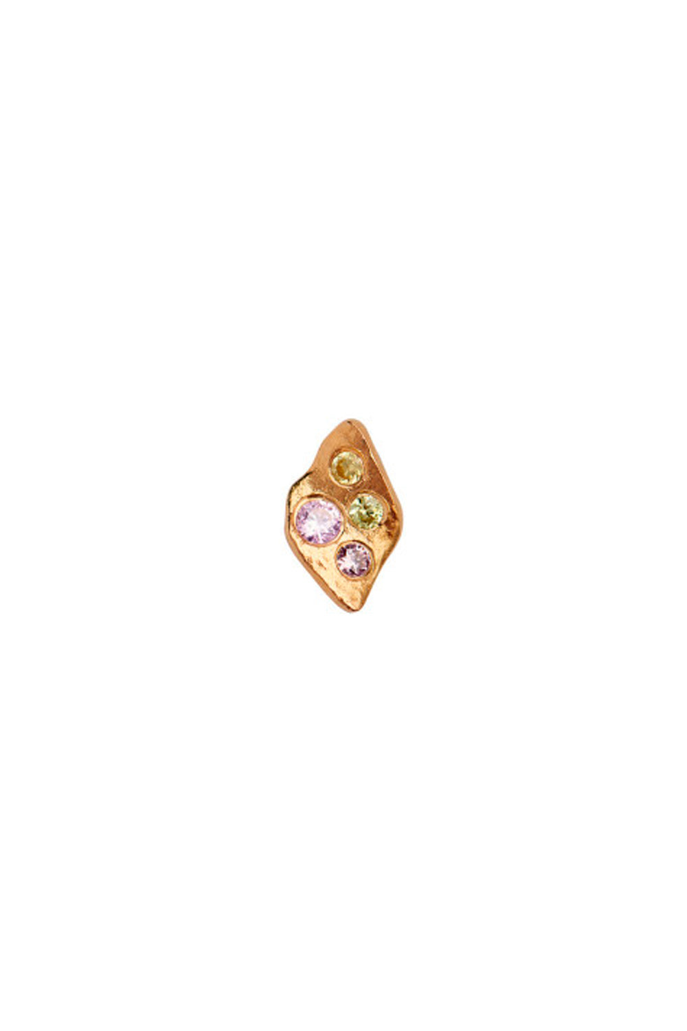 Billede af Petit Ile De L'amour With Stones Earring - Gold - Stine A - Guld One Size