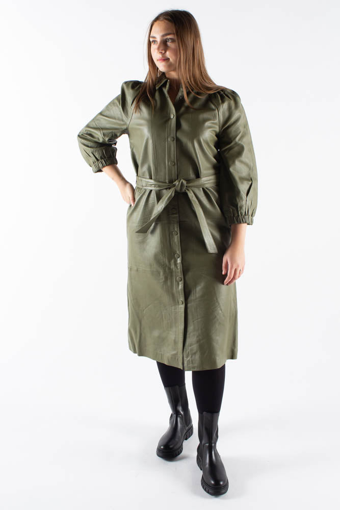 Petrah Zia Dress - Deep Olive - Bruuns Bazaar - Oliven S