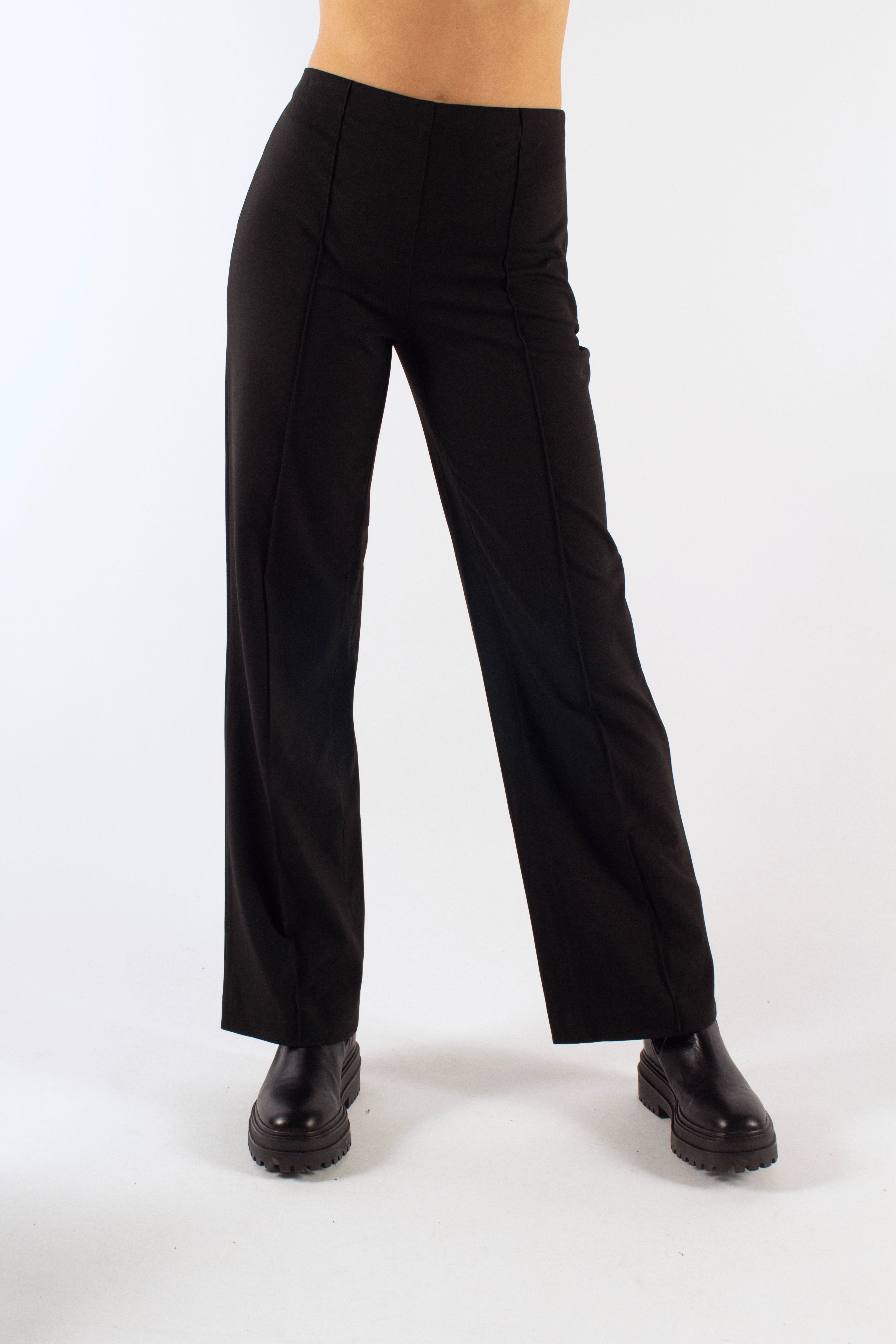 Recycled Sportina Pirla Pants - Black - Mads Nørgaard - Sort M (5715131008744)