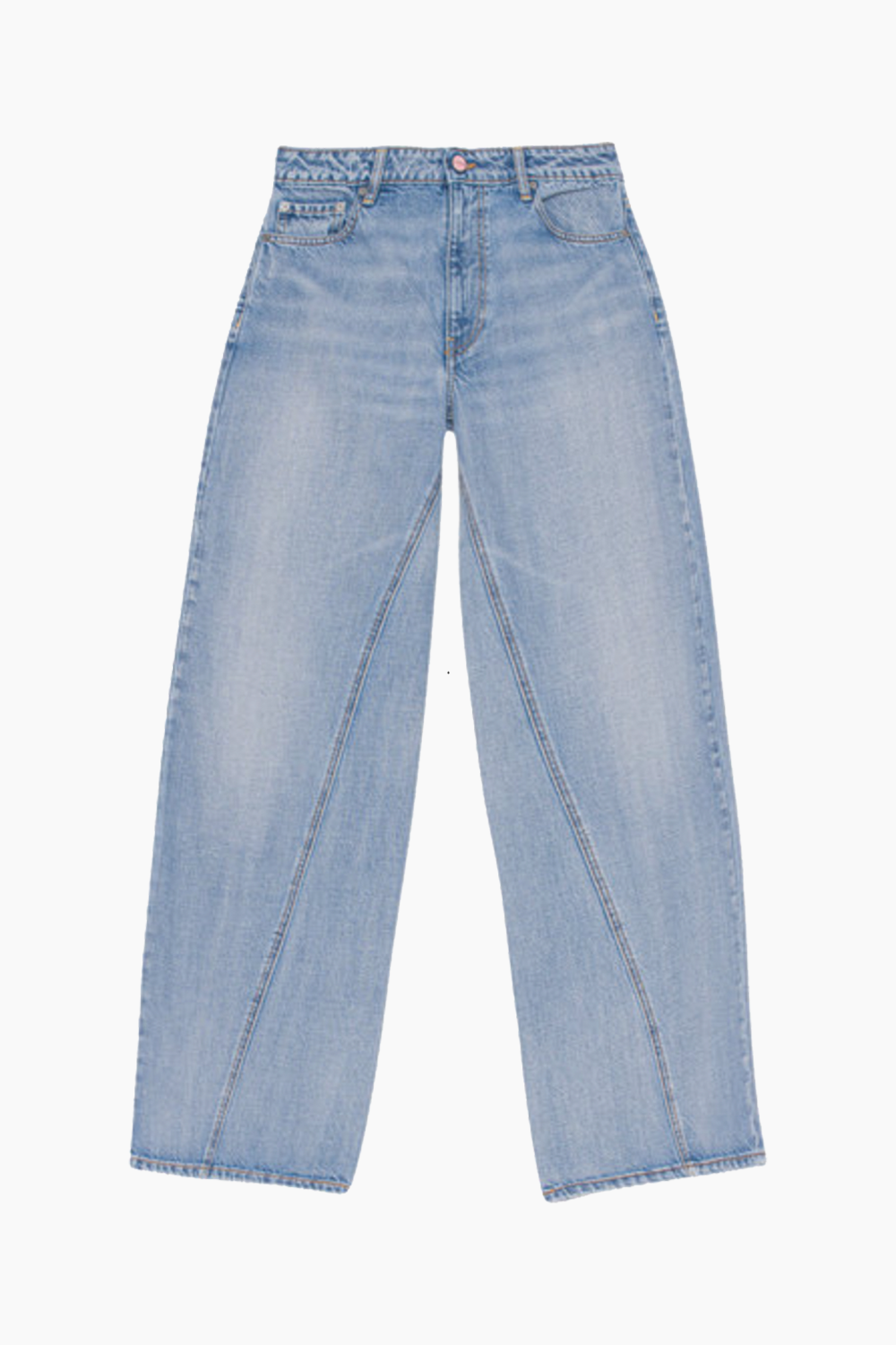 Se Jozey Rigid Denim - Light Blue Vintage - GANNI - Blå 27/32 hos QNTS.dk