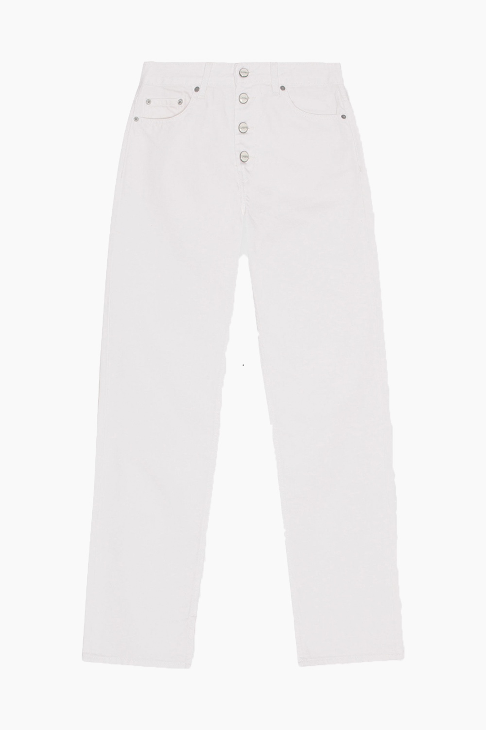 Se Lovy Rigid Denim - Bright White - GANNI - Hvid 30/32 hos QNTS.dk