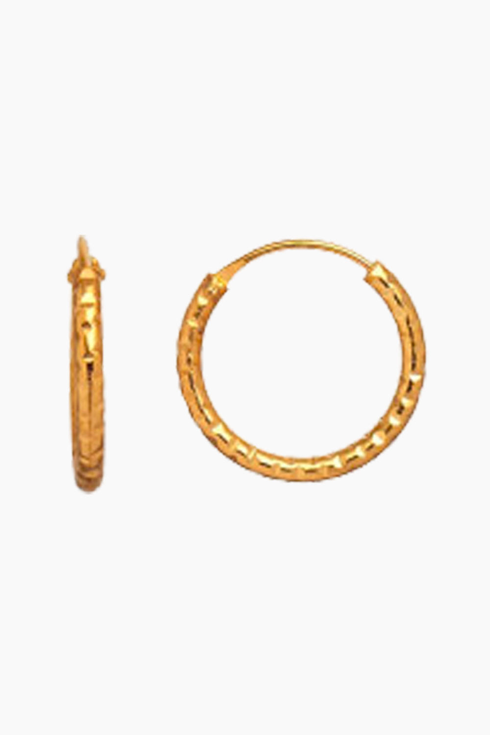 Billede af Petit Tinsel Creol Earring - Gold - Stine A - Guld One Size