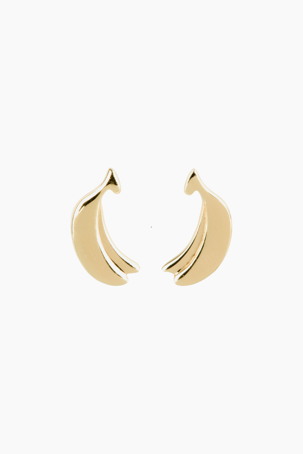 Se Smoothie Fruit Ear Studs - Banana - Sui Ava - Guld One Size hos QNTS.dk