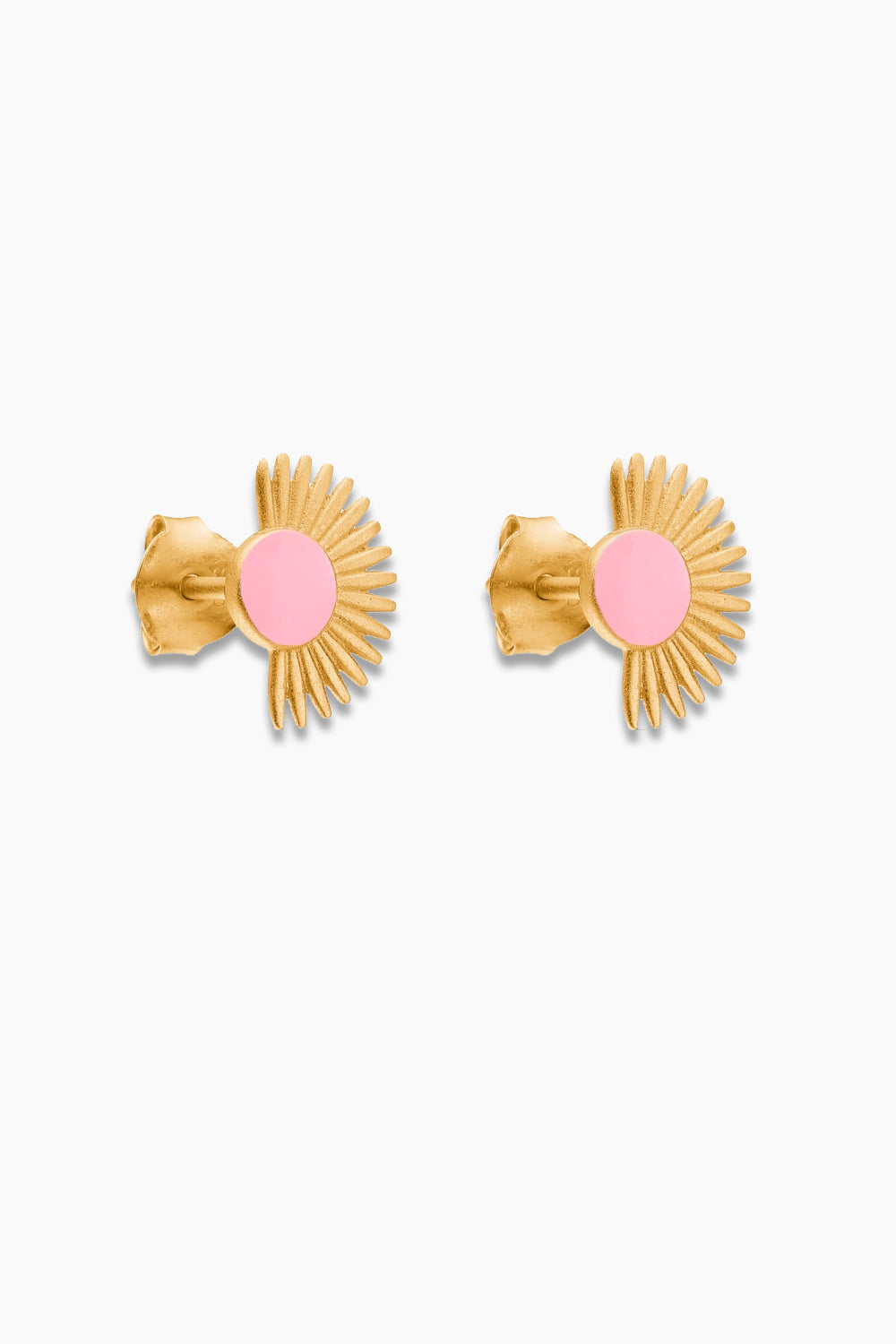 Billede af Soleil Stud - Rose - Enamel - Guld One Size