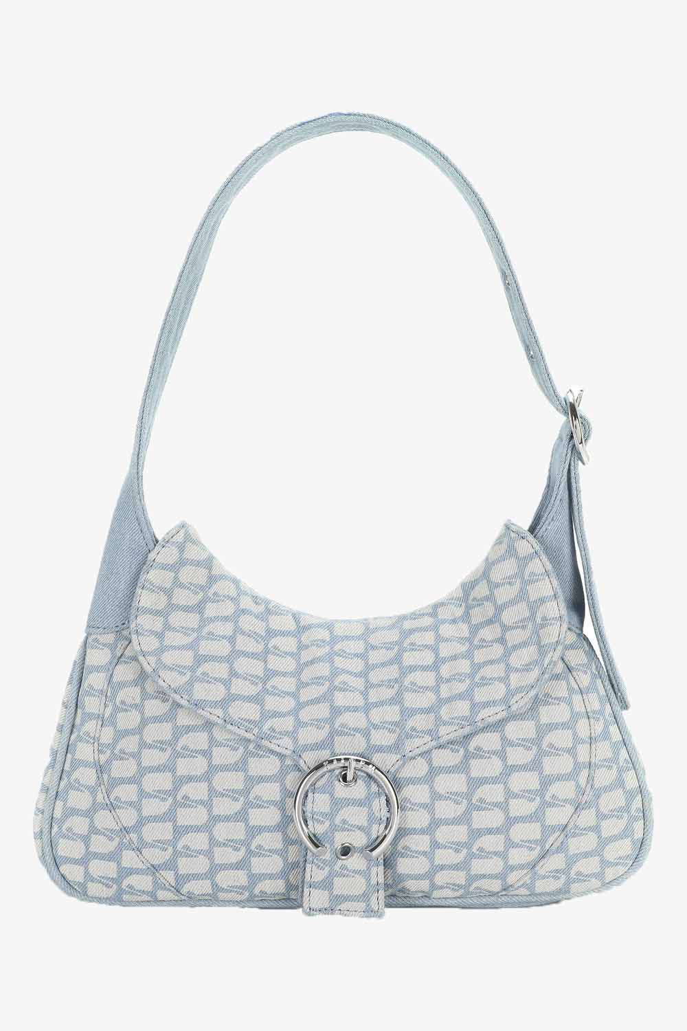 Shoulder Bag Buckle - Light Icon Denim - Silfen Studio - Blå Size 498.00 DKK - Boutiquenoir Fashion