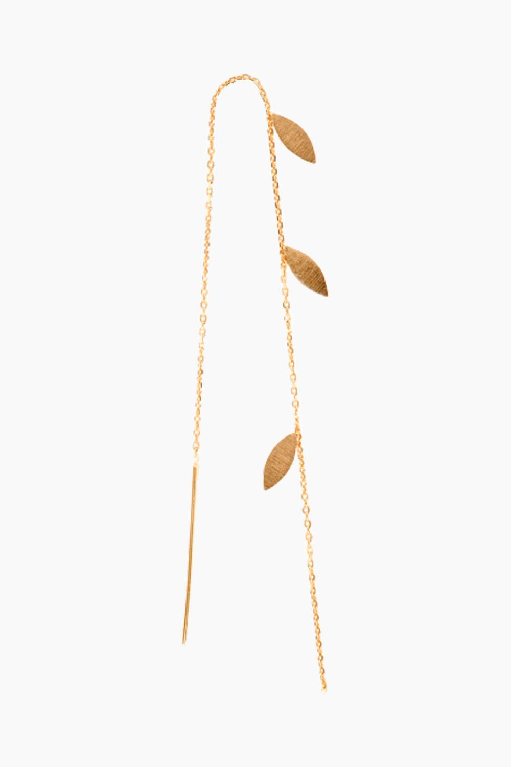 Billede af Three Leaves Earring Piece - Gold - Stine A - Guld One Size hos QNTS.dk