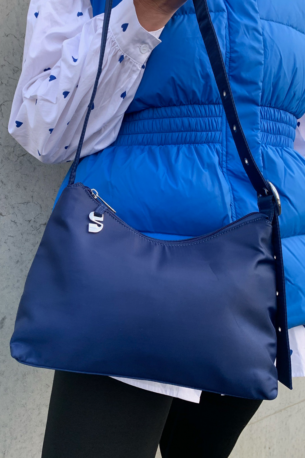 Ulrikke Shoulder bag - Galaxy - Daniel Silfen - Navy One Size 498.00 DKK - Boutiquenoir