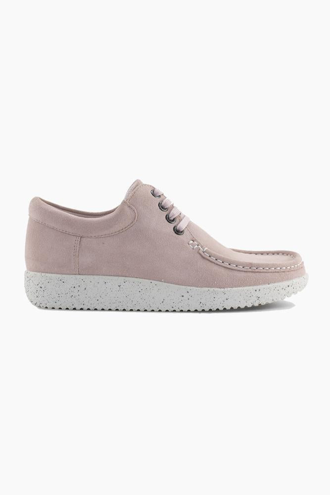 enke ret Formode Anna Suede - Baby Pink/White 1001-002-005 - Nature Footwear - Lyserød 42  fra Nature Footwear → 499.00 DKK