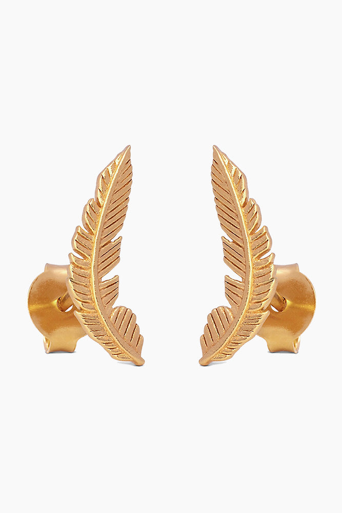 Se Birla Earring - Gold - ENAMEL - Guld One Size hos QNTS.dk