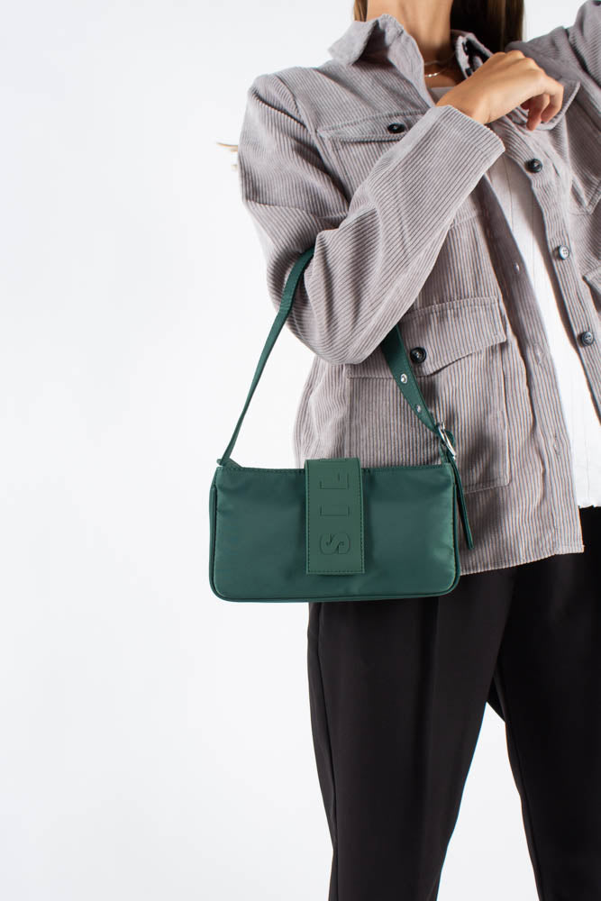 Yasmin Shoulder Bag Green - Studio Mørkegrøn One Size fra Daniel Silfen → 398.00 DKK
