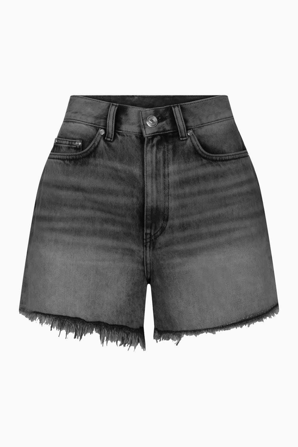 Se High Waist Denim Shorts - Grey Acid - Han Kjøbenhavn - 26 Grå hos QNTS.dk