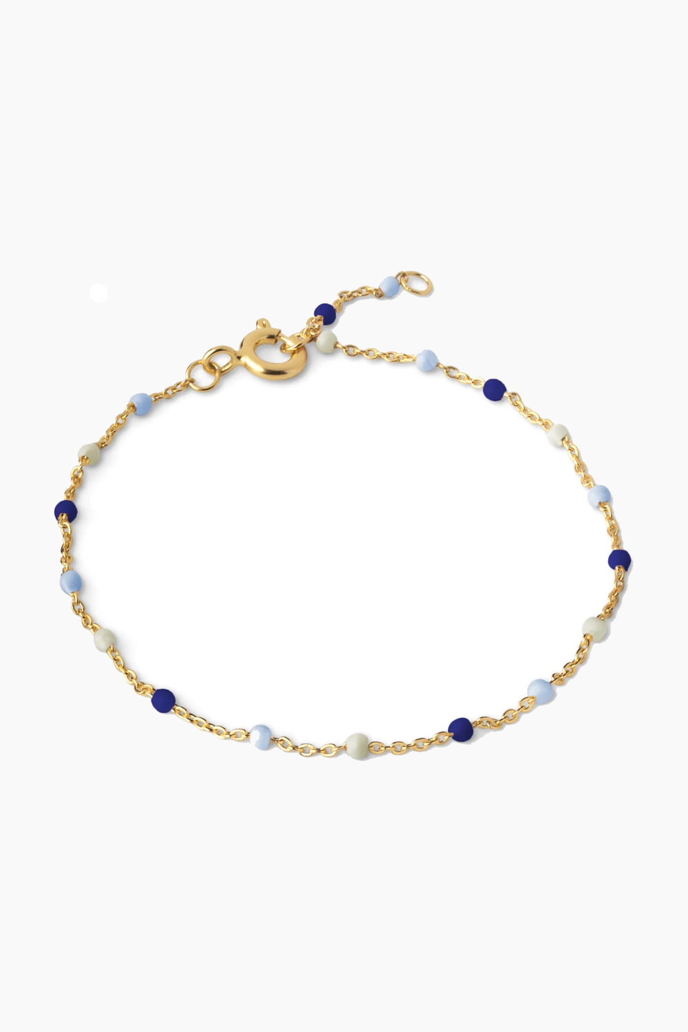 Se Bracelet Lola - Marine - ENAMEL - Guld One Size hos QNTS.dk