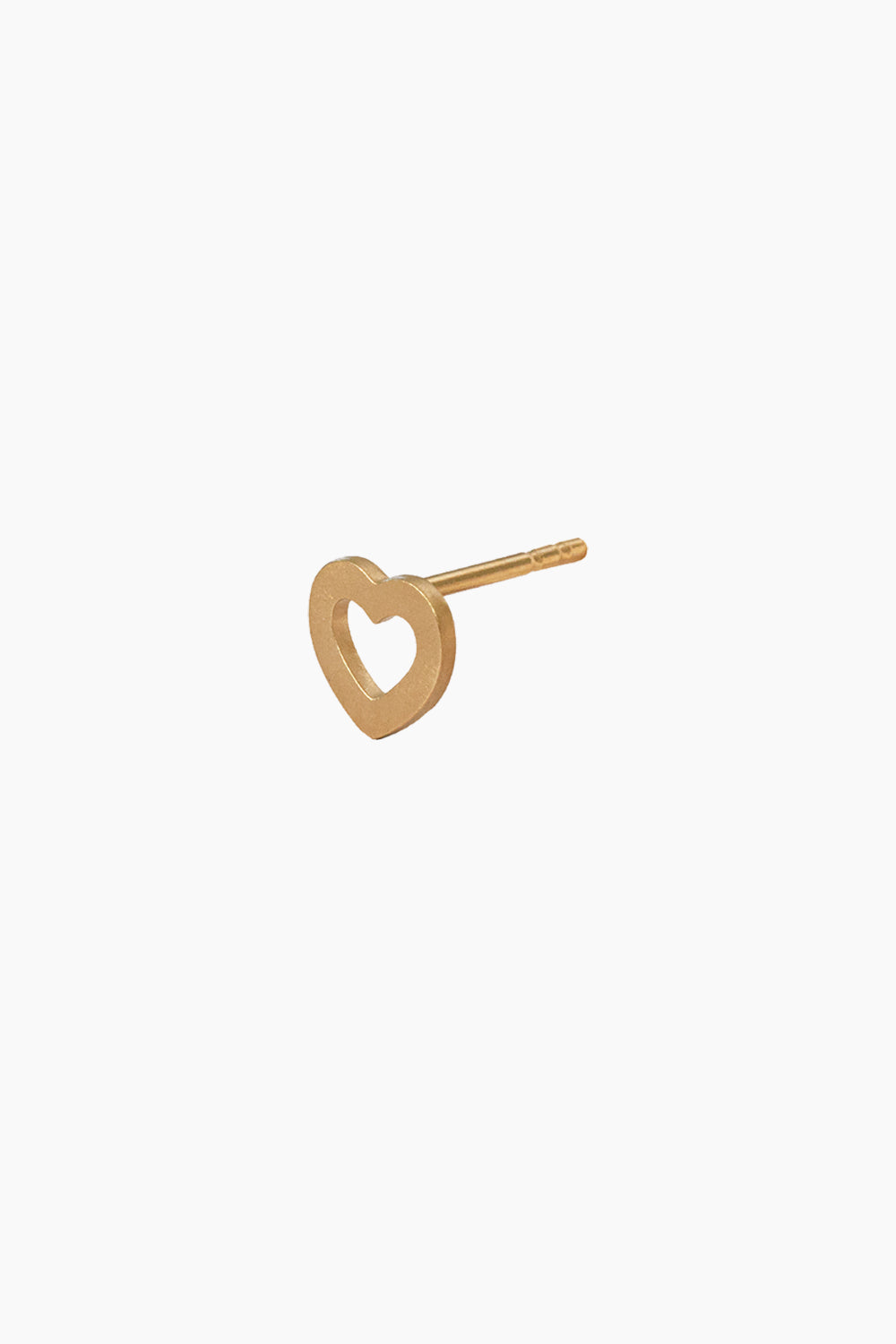 Billede af Petit Open Love Heart Earring - Gold - Stine A - Guld One Size