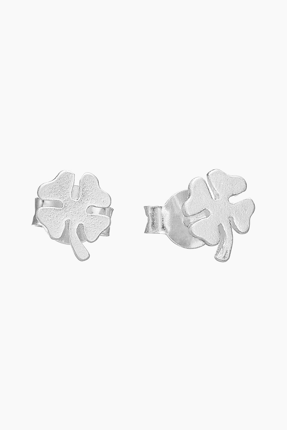 Billede af Clover Earring studs - Silver - ENAMEL - Sølv One Size