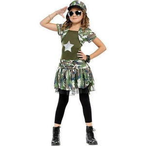 Army Girl child costume - USA Party Store