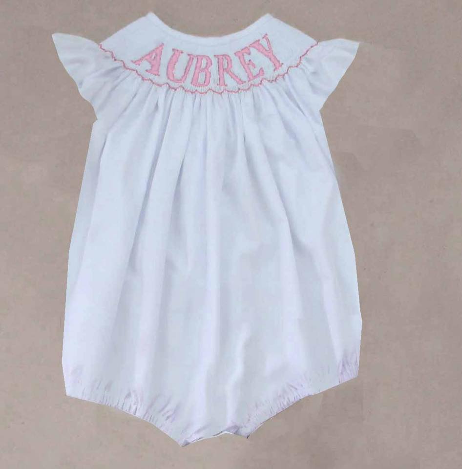 personalized smocked bubble