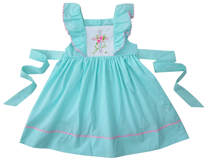 easter pinafore dress