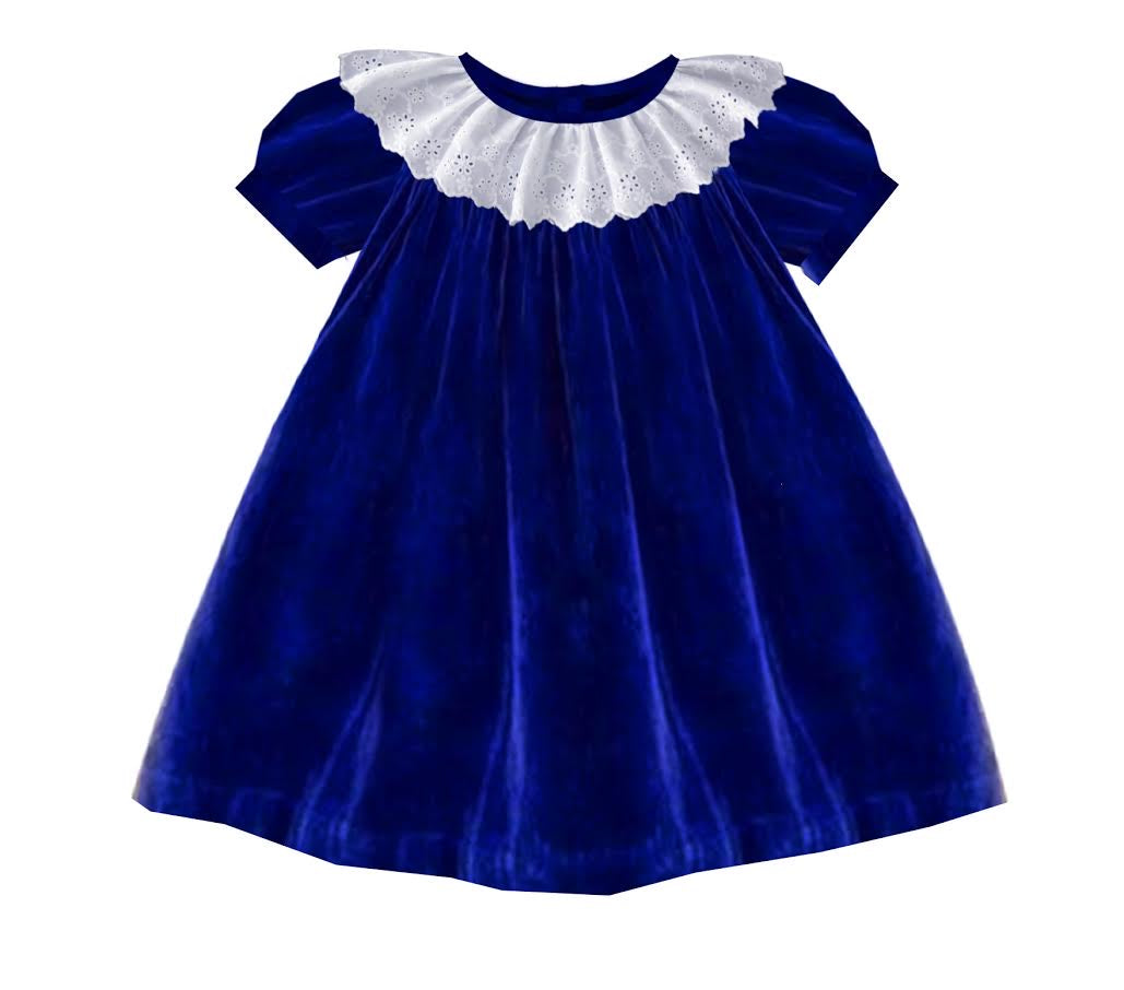 blue christmas dress