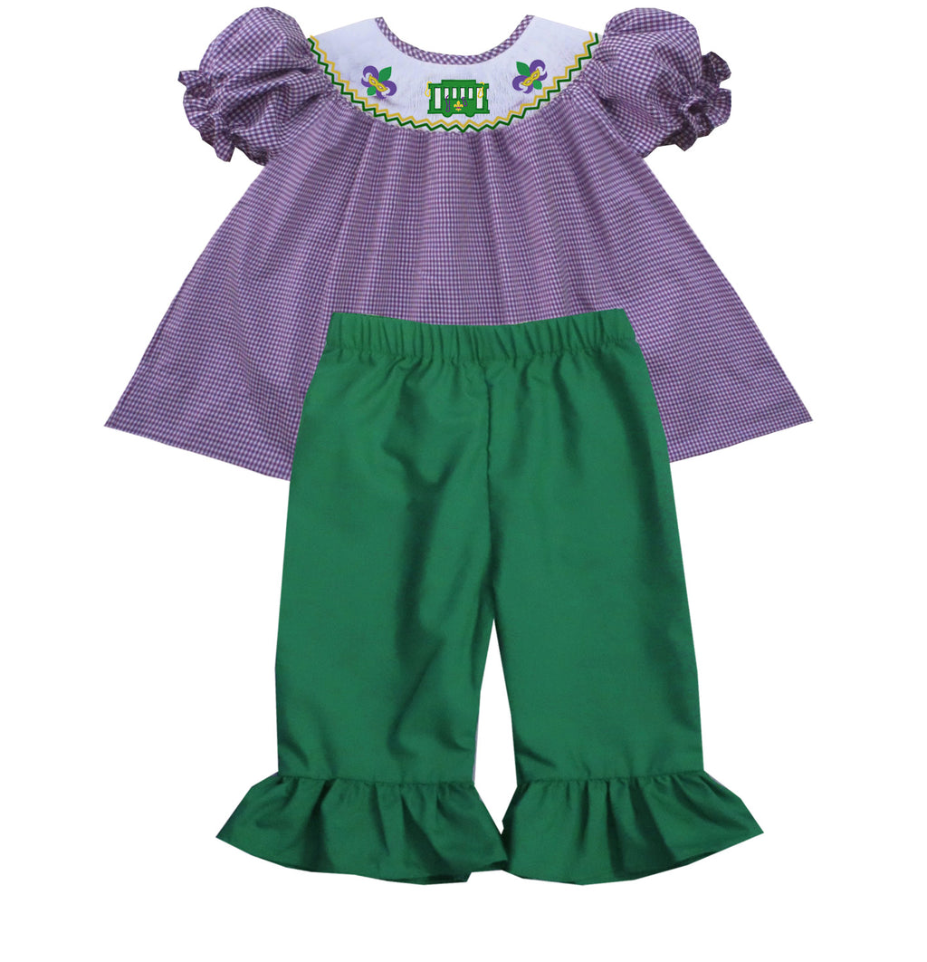 mardi gras outfit baby girl