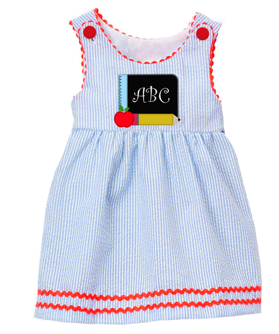 back to school smocked outfit