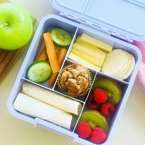 Gluten free wholefood apple cinnamon lunch box mini muffins