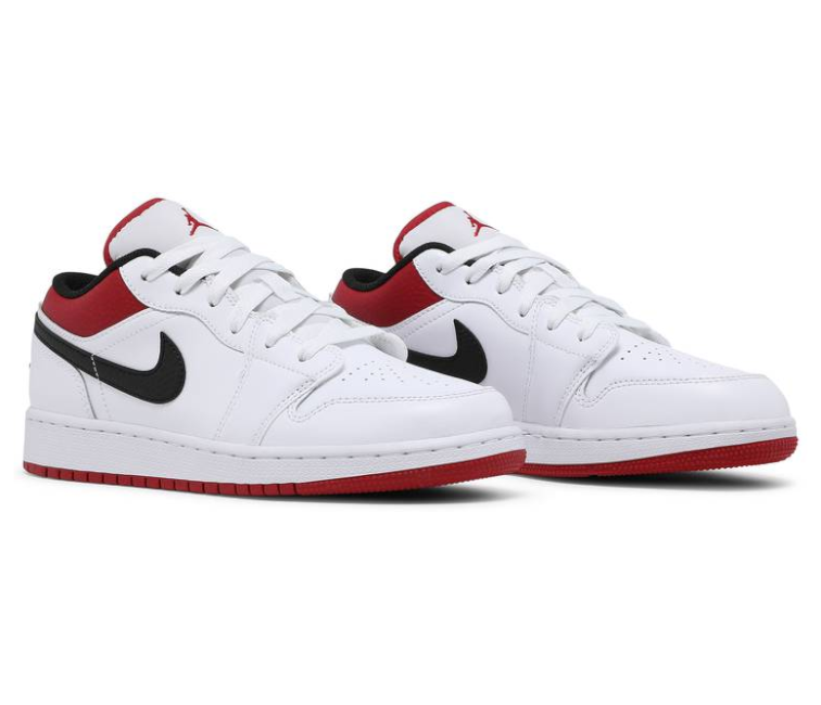 GS Nike Air Jordan 1 Low (White/Gym Red 