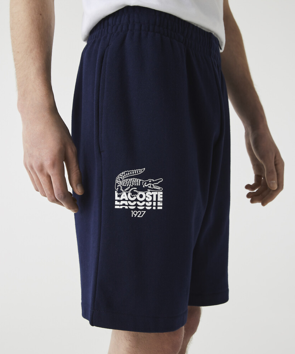 lacoste shorts navy