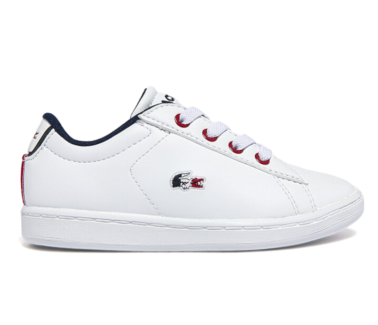 Toddlers Lacoste Carnaby Evo TR1 0722 SUI (WHT/NAVY/RED) –