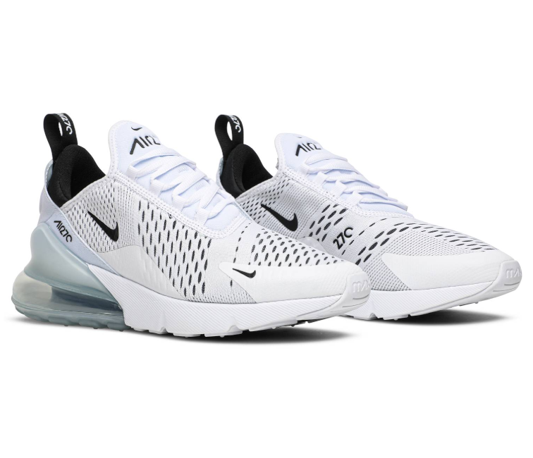 white black white air max 270