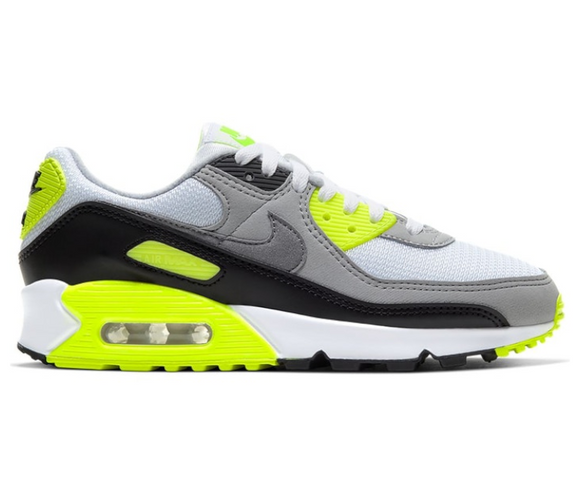 Nike Air Max 90 (White/Volt) – ShoeGrab