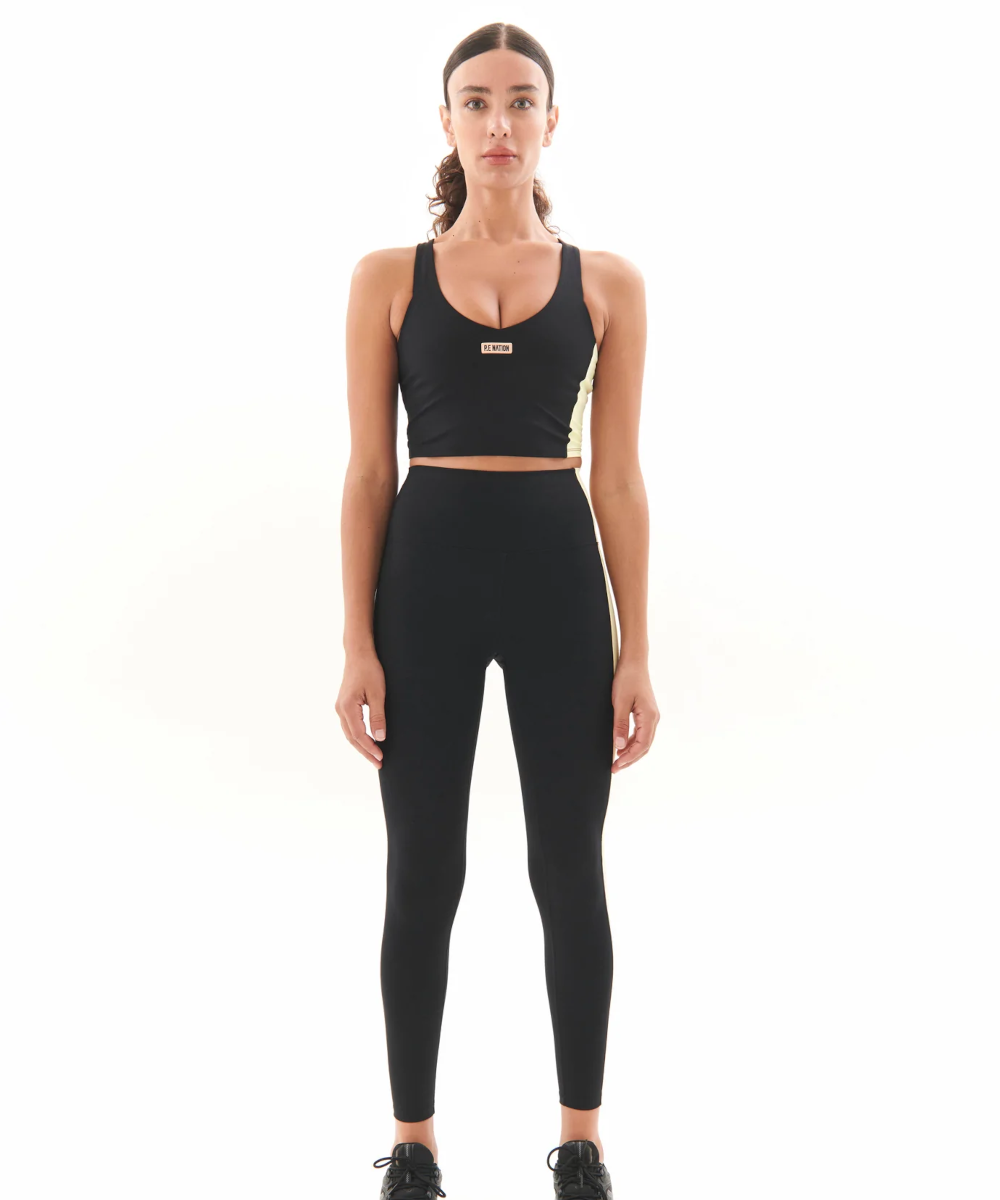 Official P.E Nation Objective Sports Bra in Black at ShoeGrab