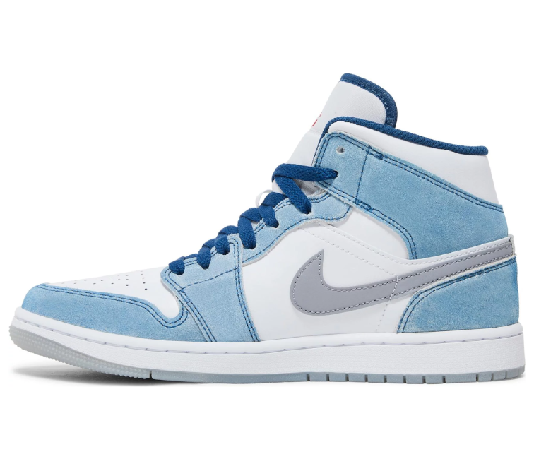 blue jordan one mids