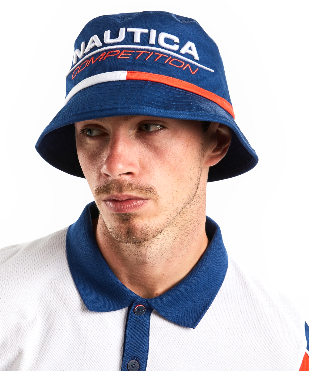 Nautica Trapp Bucket Hat - White