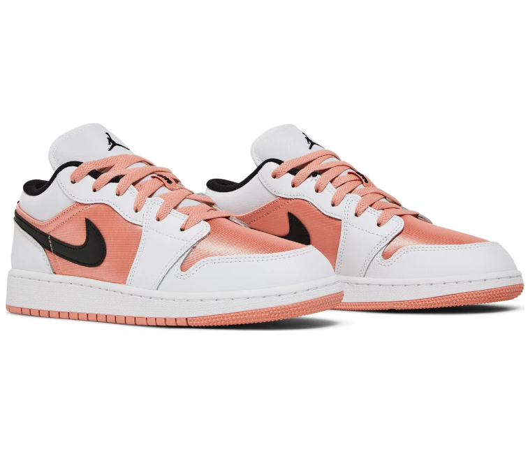 GS Nike Air Jordan 1 Low (White/Peach 