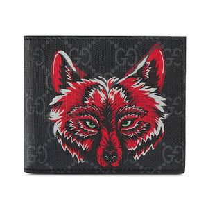 gucci red wolf wallet