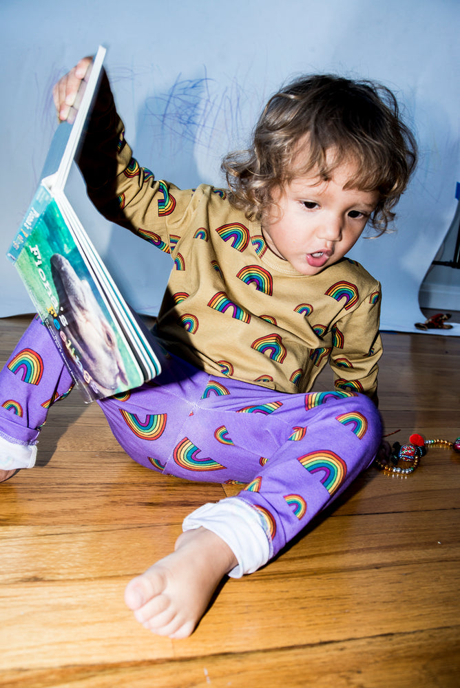 rainbow baby leggings