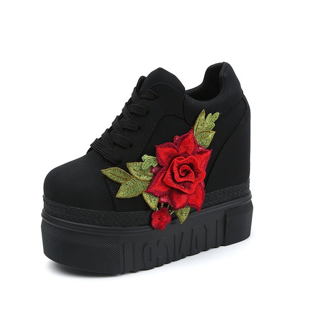 Rose Patch 2 High Heel Sneakers – I 