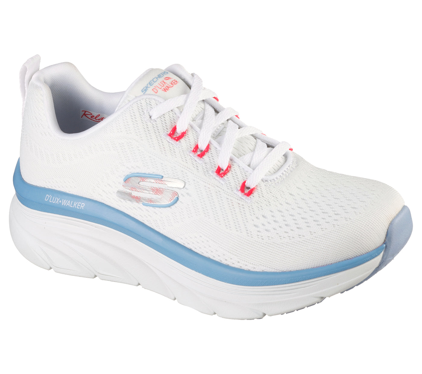 skechers max flex engineered mesh lace trainer