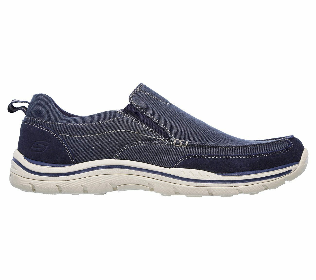 men's skechers relaxed fit memory foam slip on