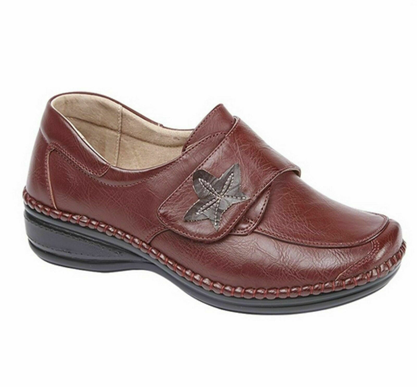 Boulevard L712D Red Womens Extra Wide 