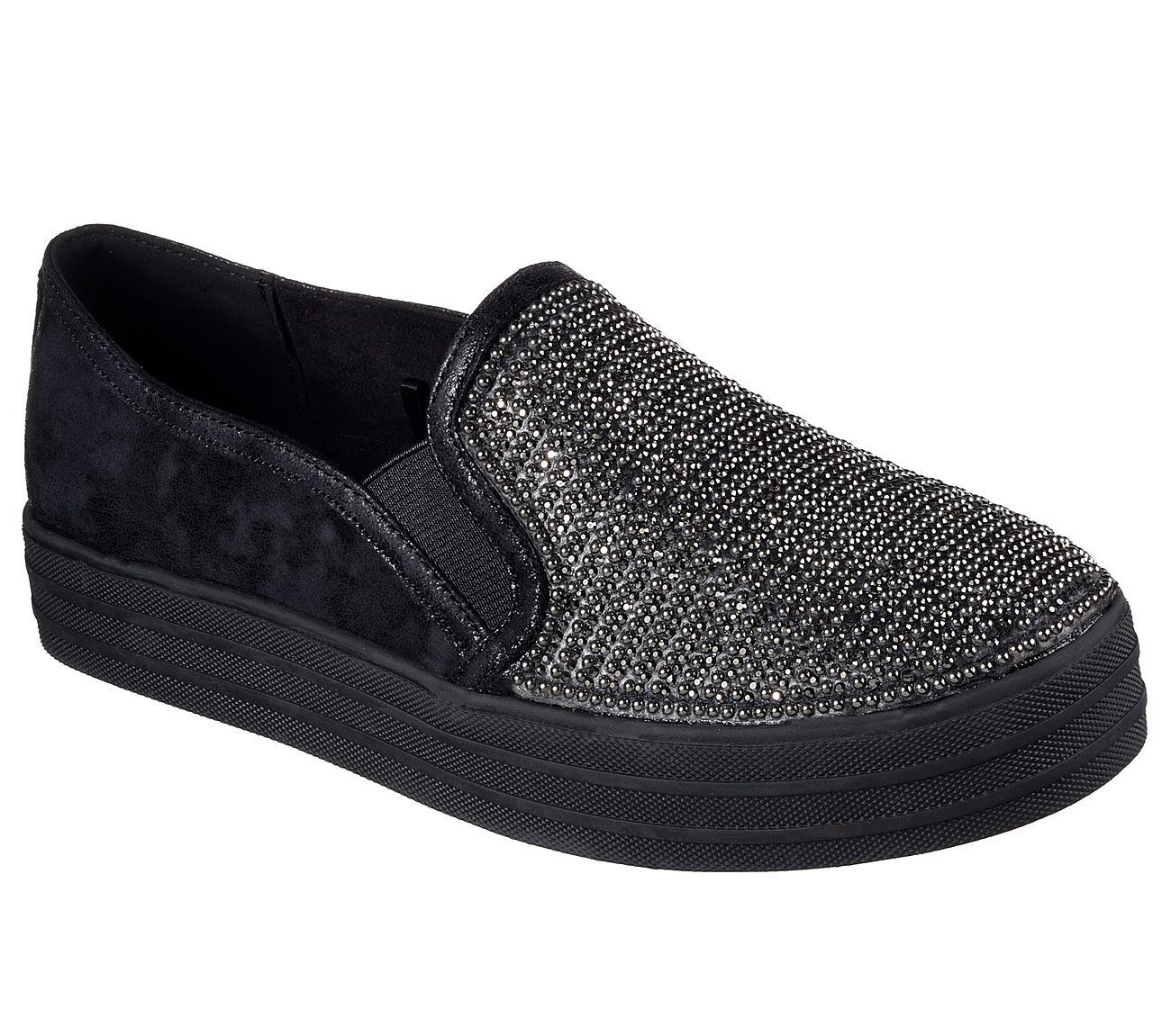 skechers black sparkle shoes