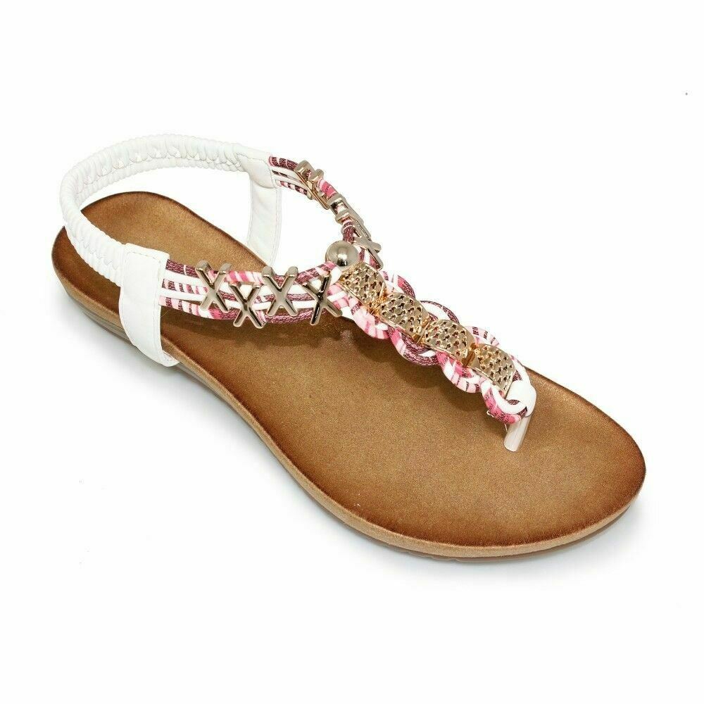 womens white summer sandals