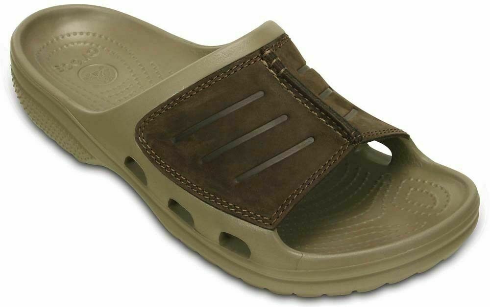 crocs leather sandals