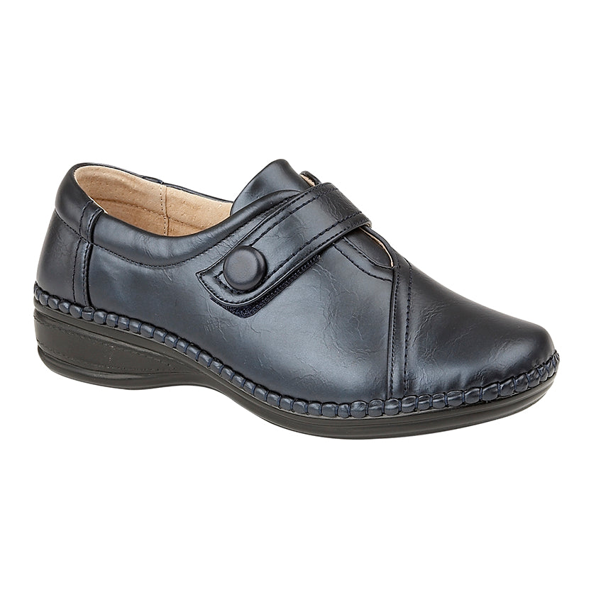 Boulevard L436C Navy Womens Extra Wide 