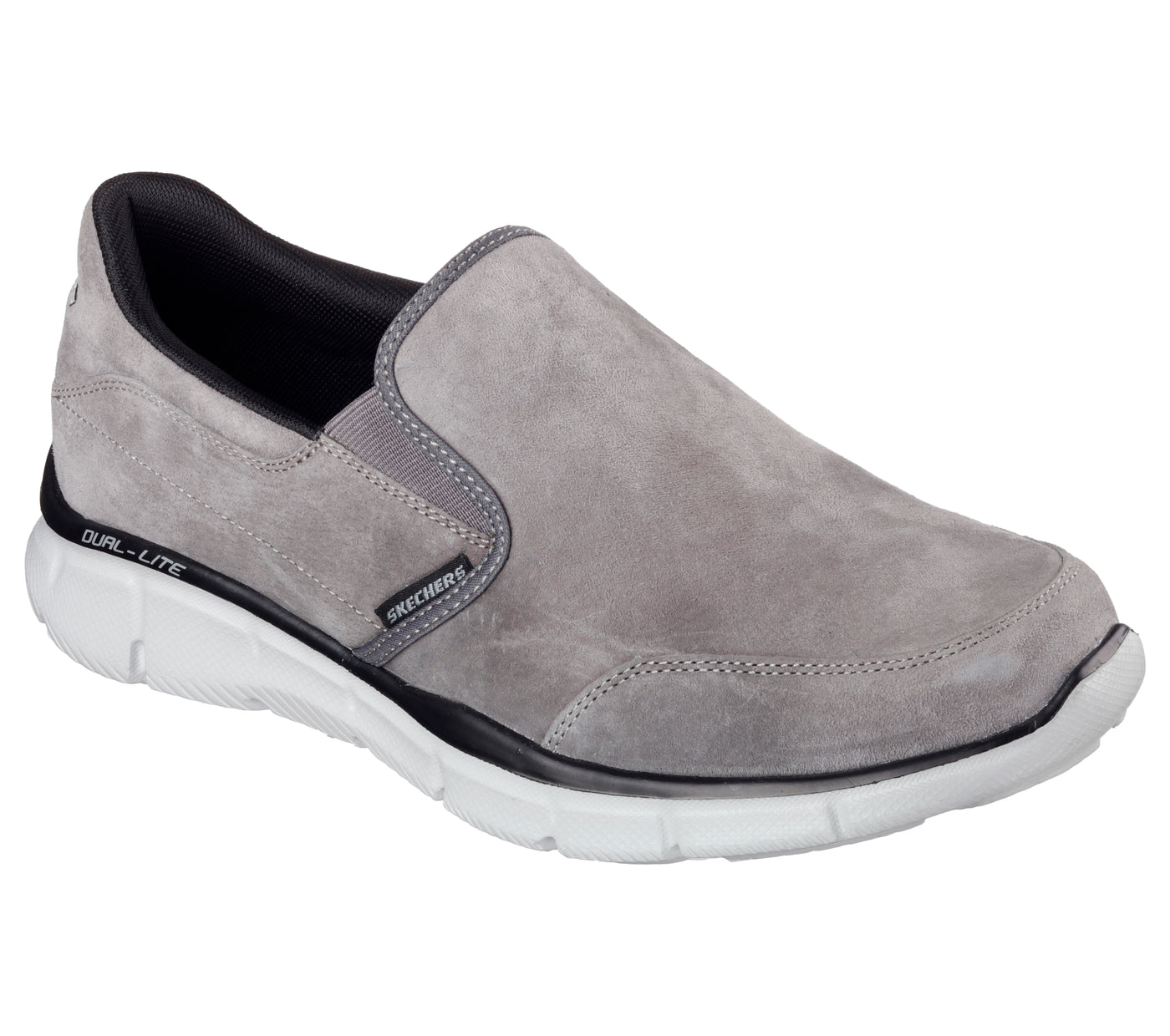 skechers suede slip on