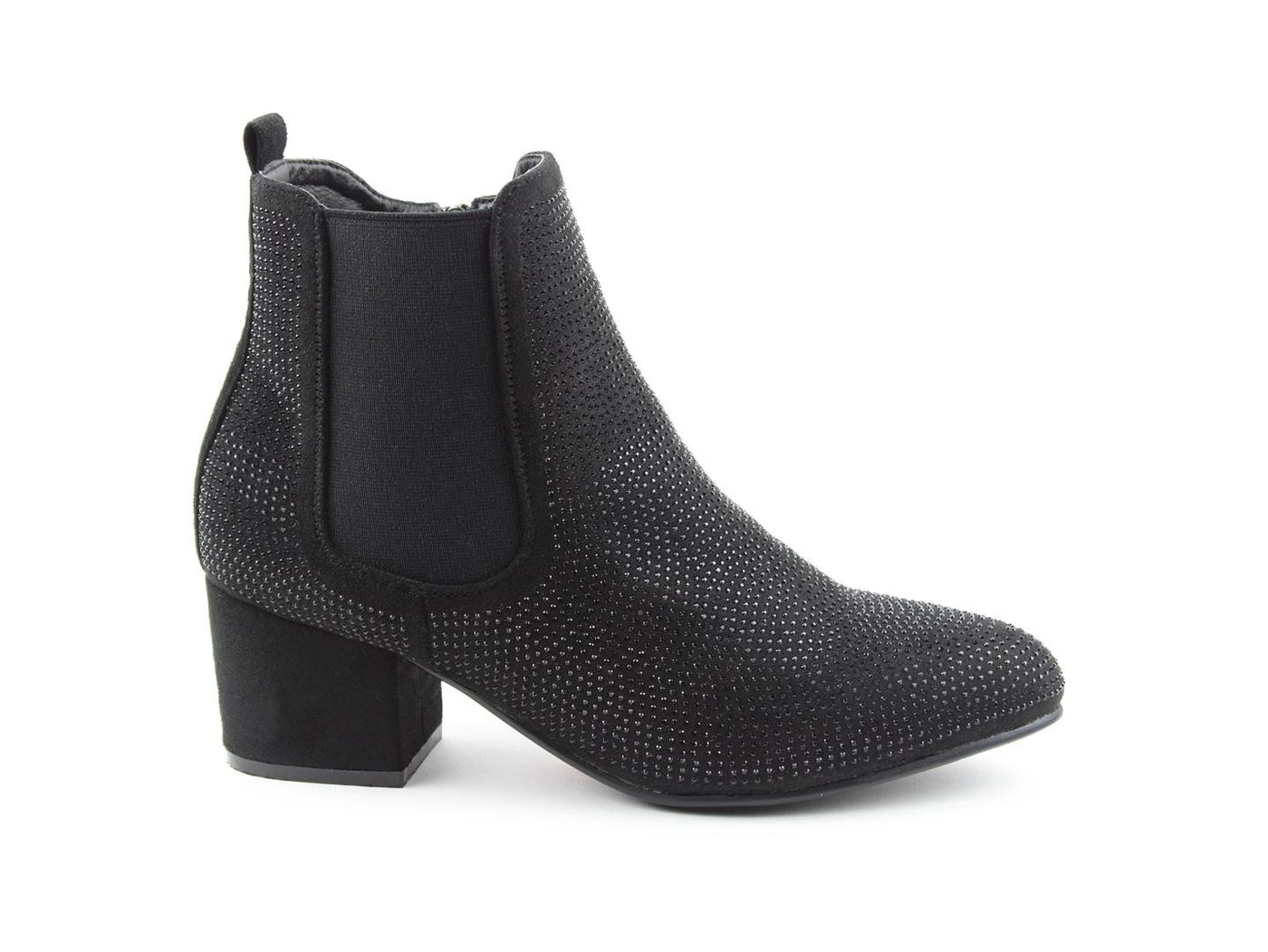 black diamante ankle boots