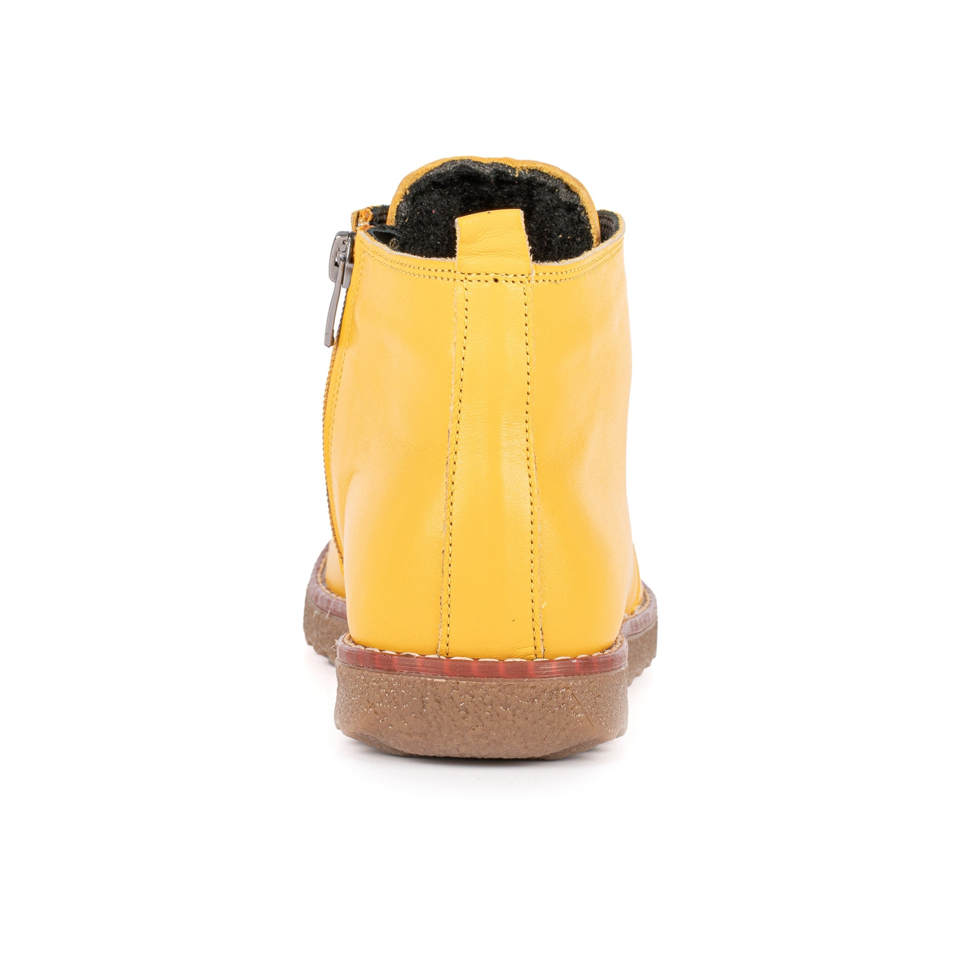 yellow lace up ankle boots