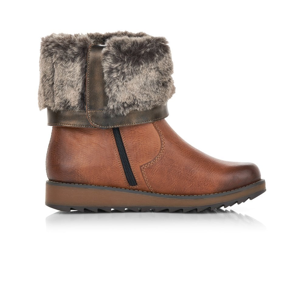 womens ankle boots with fur trim